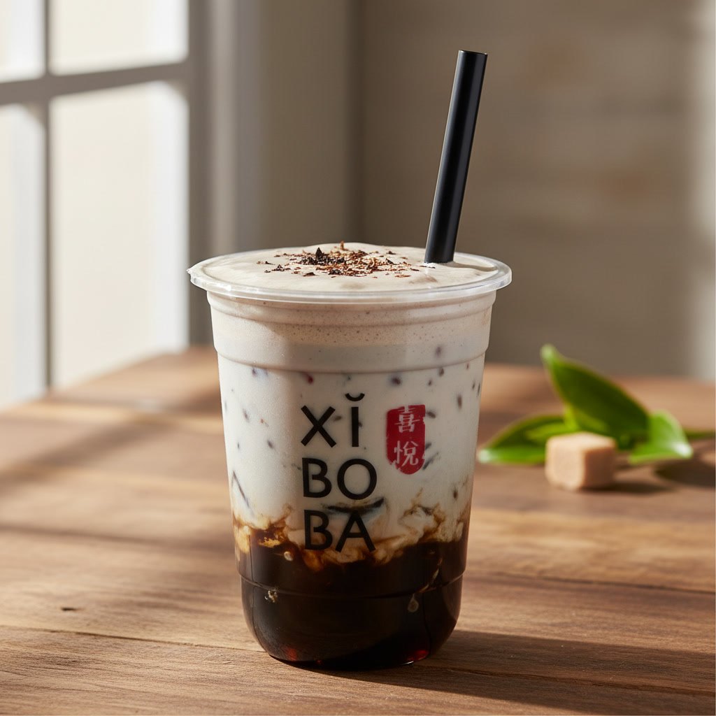 Earl Grey Grass Jelly Milk Tea